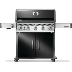 Napoleon 625 Propane Gas Grill with Infrared Side Burner, Stainless Steel with Cover