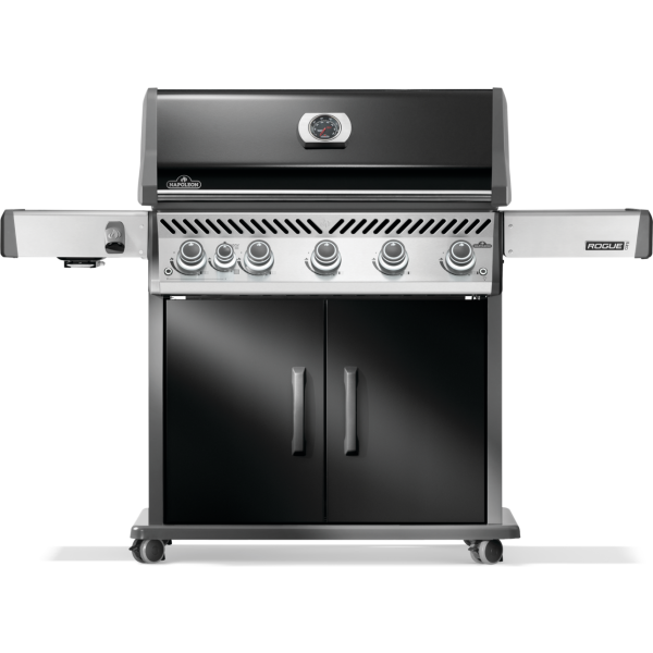 Napoleon 625 Propane Gas Grill with Infrared Side Burner, Stainless Steel with Cover