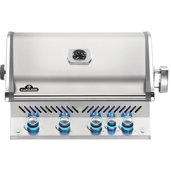 Built-in Prestige® PRO 500 Propane Gas Grill Head with Infrared Rear Burner, Stainless Steel