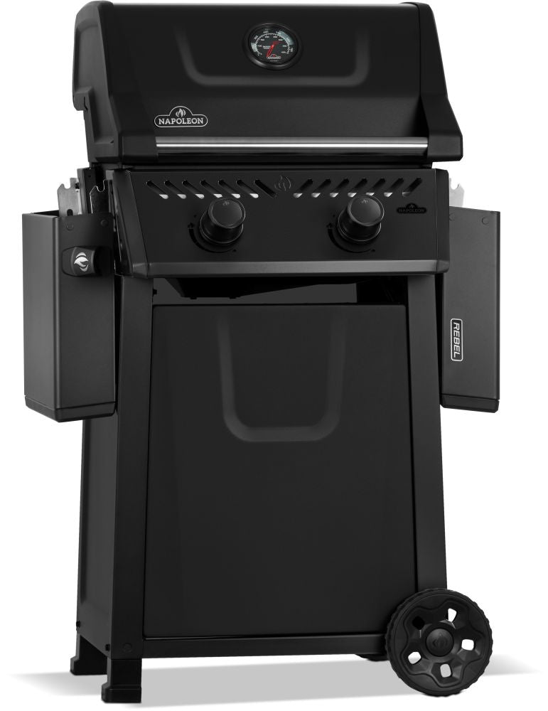 REBEL 2-BURNER MATTE BLACK NAT