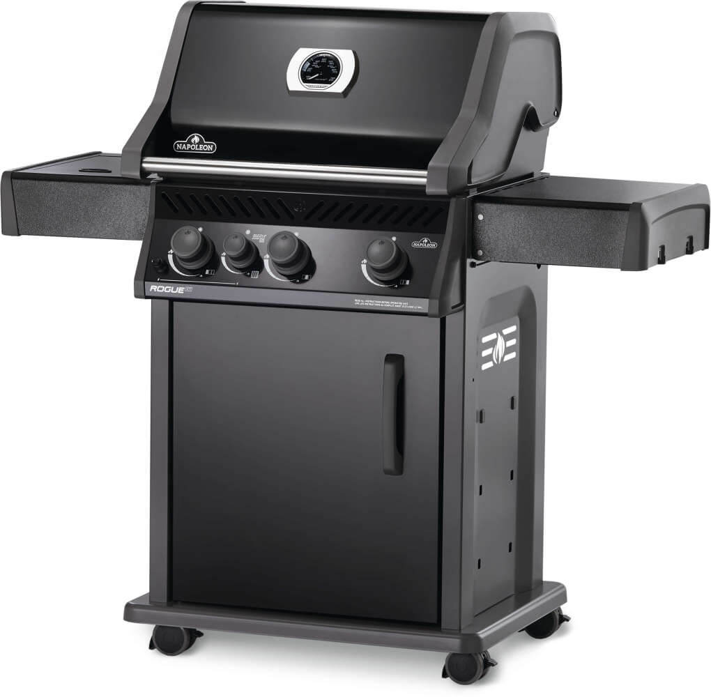 Rogue® XT 425 Propane Gas Grill with Infrared Side Burner, Black