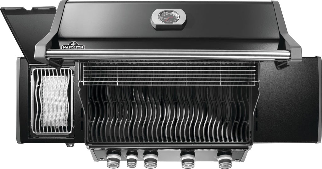 Rogue® PRO 525 Propane Gas Grill with Infrared Side Burner, Black