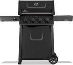 Rebel 4 Propane Gas Grill, Matte Black