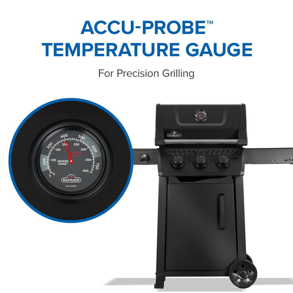 Freestyle™ 365 3-Burner Propane Gas Grill, Matte Black