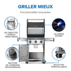 Rogue® 425 Propane Gas Grill, Stainless Steel