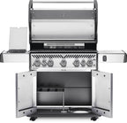 Rogue® SE 625 Propane Gas Grill with Infrared Rear and Side Burners, Stainless Steel