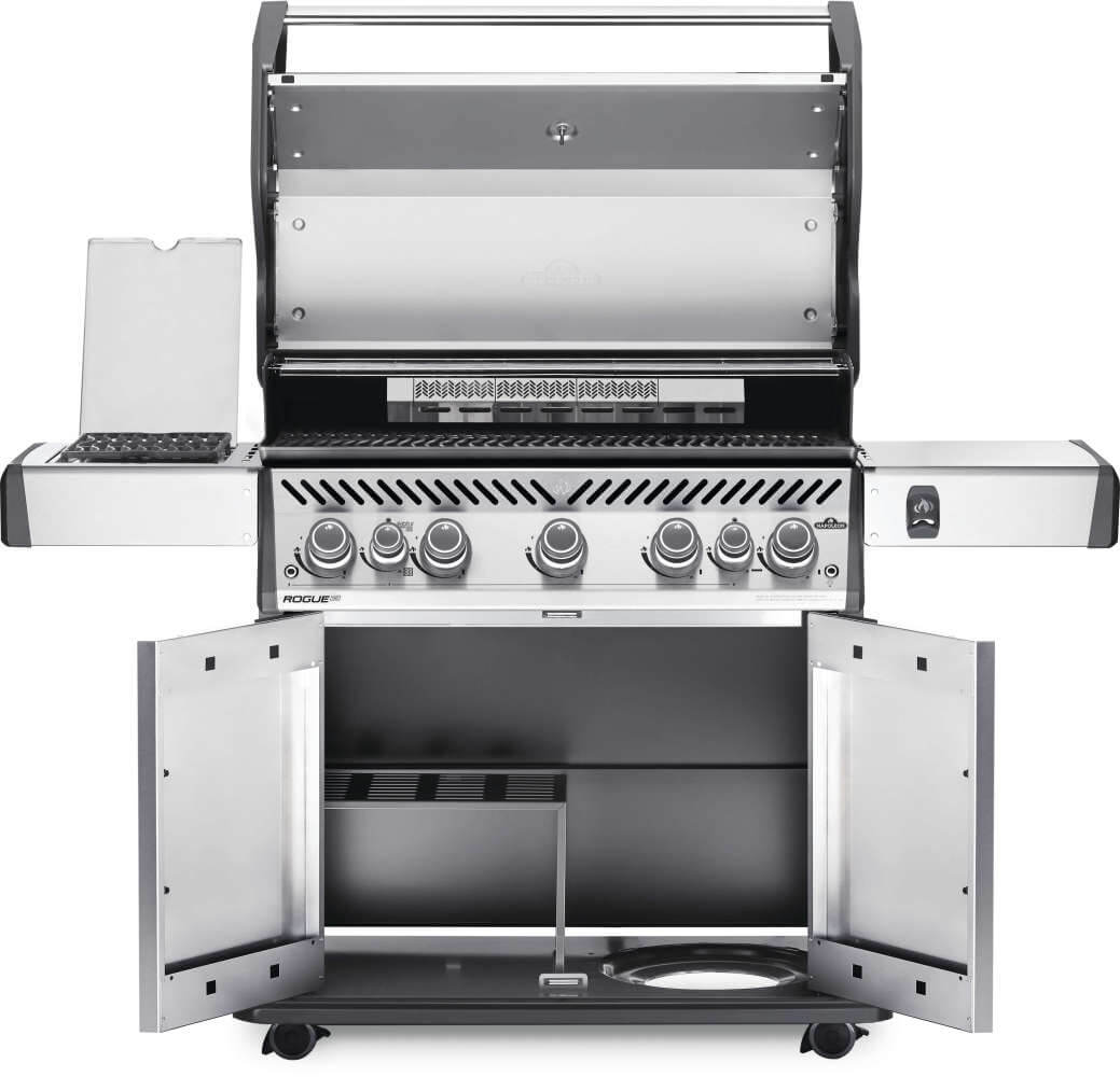 Rogue® SE 625 Propane Gas Grill with Infrared Rear and Side Burners, Stainless Steel