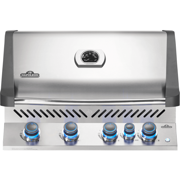 Built-in Prestige® 500 Natural Gas Grill Head with Infrared Rear Burner, Stainless Steel