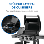 Freestyle™ 365 Propane Gas Grill with Range Side Burner, Graphite Grey
