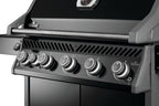 Rogue® PRO 625 Propane Gas Grill with Infrared Side Burner, Black