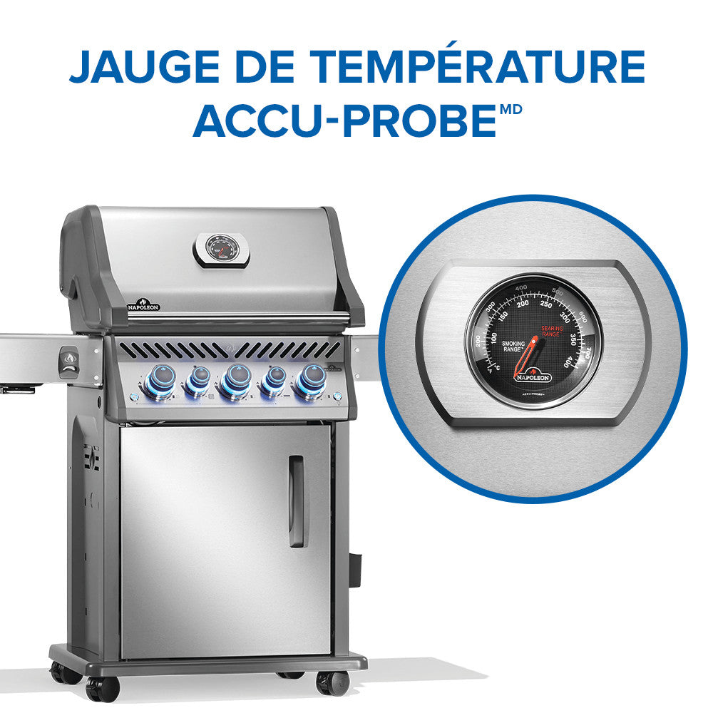 Rogue® PRO-S 425 Propane Gas Grill with Infrared Side and Rear Burners, Stainless Steel