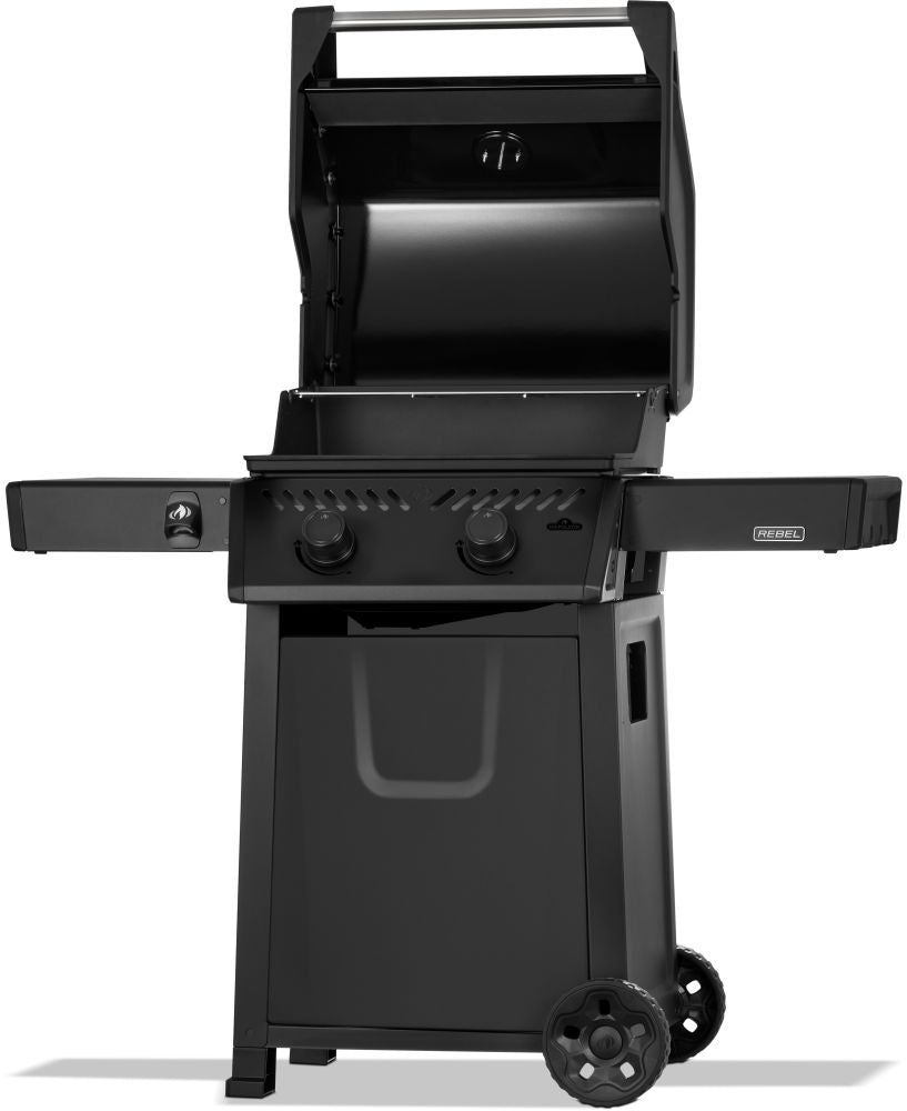 REBEL 2-BURNER MATTE BLACK NAT