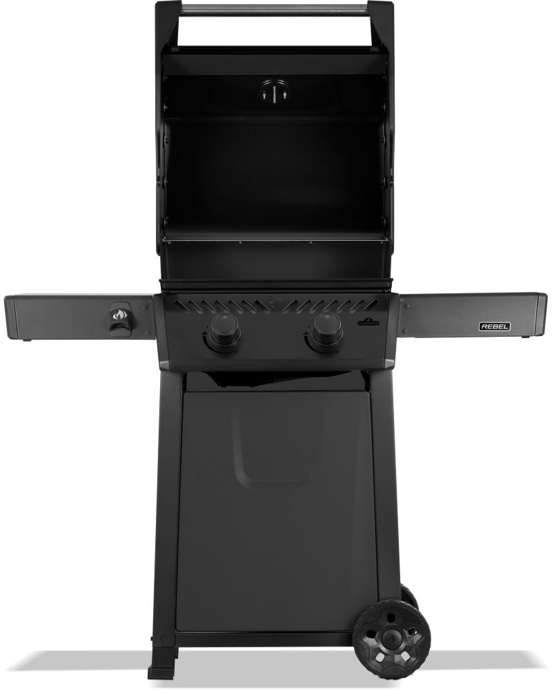 REBEL 2-BURNER MATTE BLACK NAT