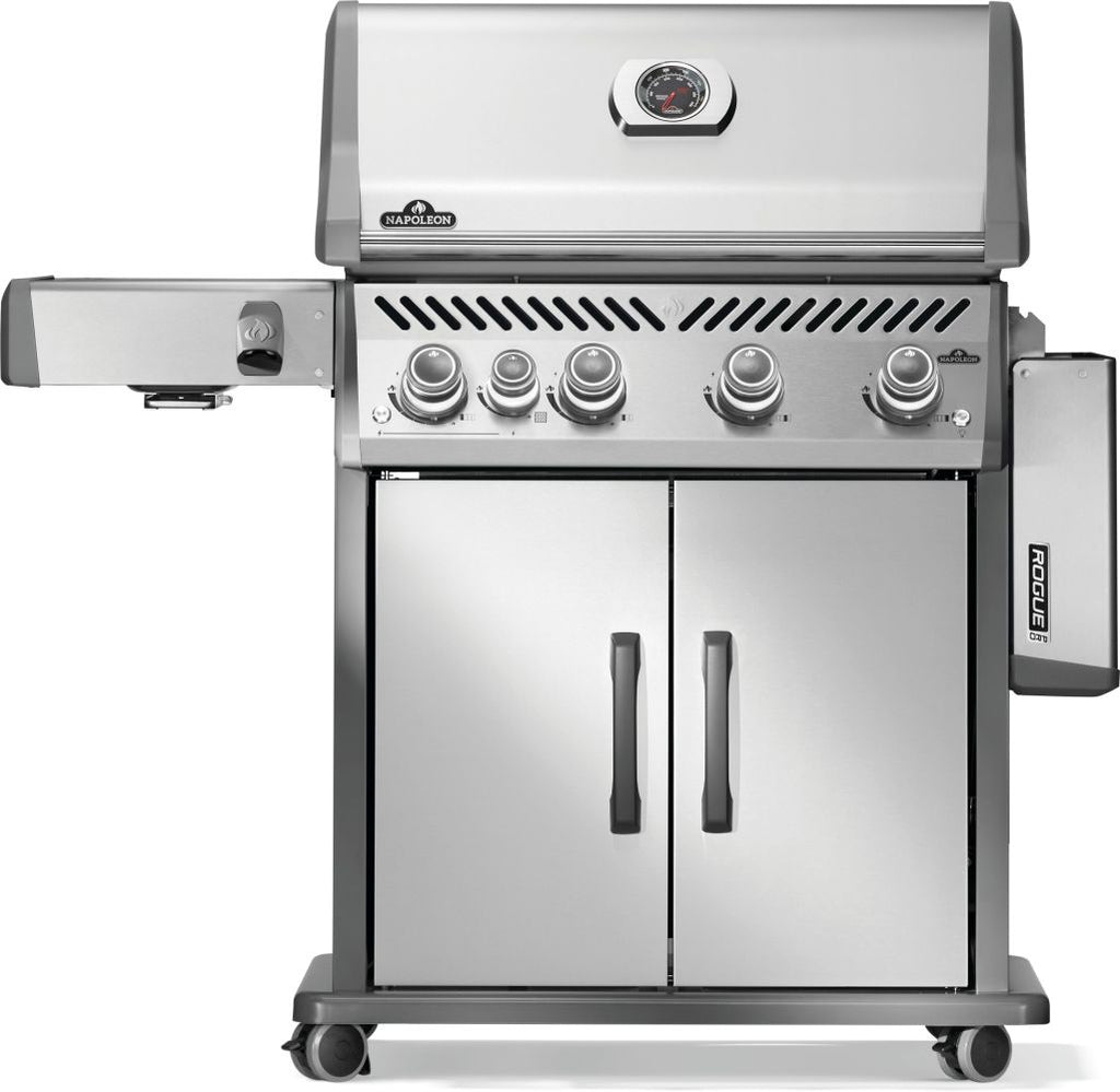 Rogue® PRO 525 Propane Gas Grill with Infrared Side Burner, Stainless Steel