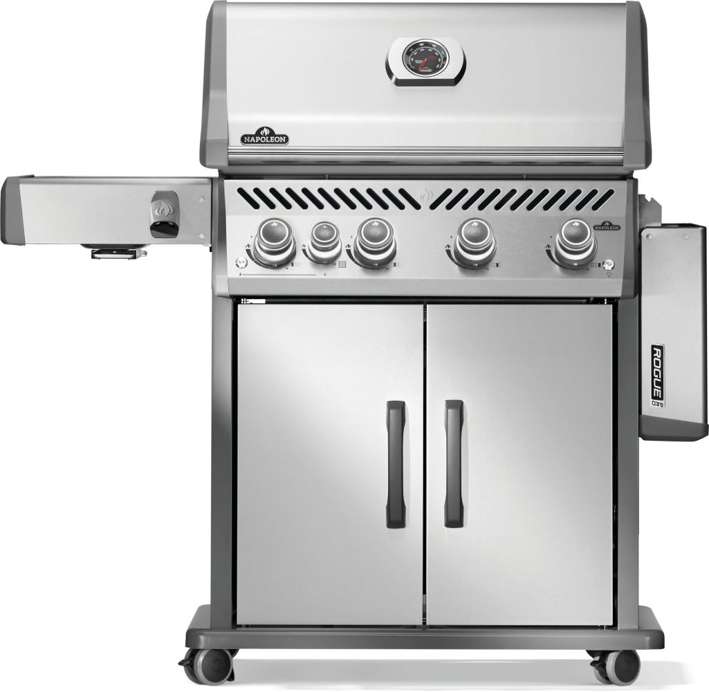 Rogue® PRO 525 Propane Gas Grill with Infrared Side Burner, Stainless Steel