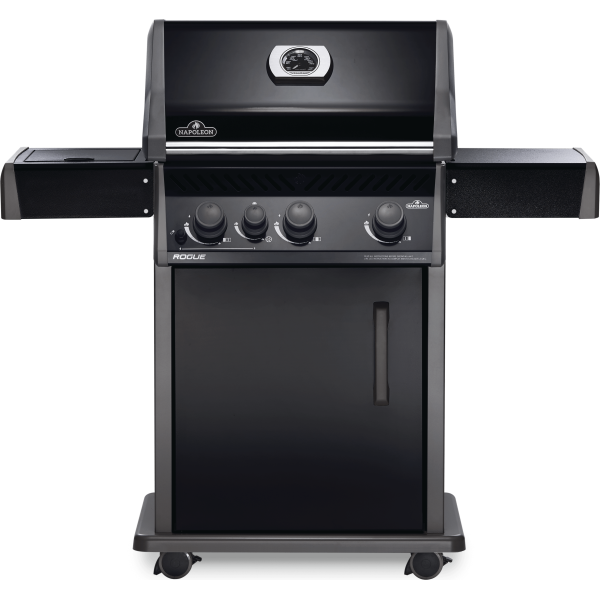Rogue® 425 Natural Gas Grill with Range Side Burner, Black