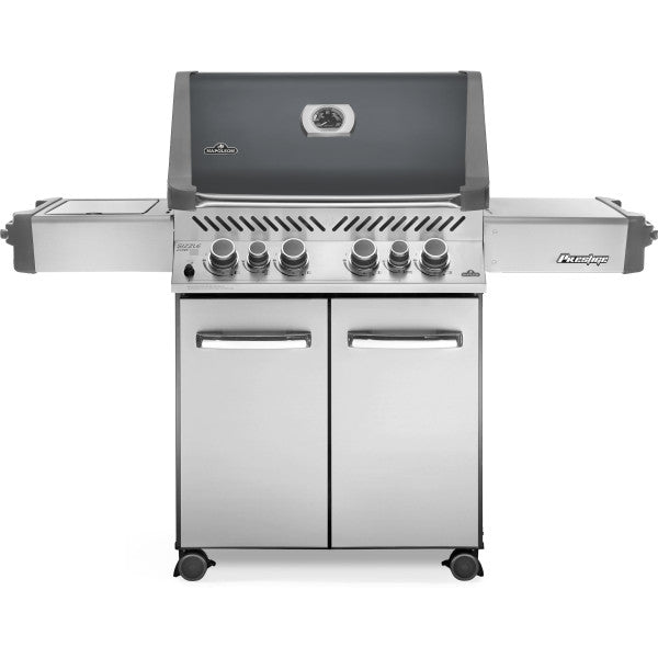 Prestige® 500 Propane Gas Grill with Infrared Side and Rear Burners, Grey