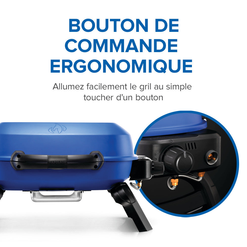 TravelQ™ 240 Portable Propane Gas Grill, Blue
