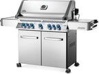 Prestige® 665 Natural Gas Grill with Infrared Side and Rear Burners, Stainless Steel