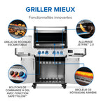 Prestige® 500 Connected, Propane Grill with Infrared Side and Rear Burner, Stainless Steel