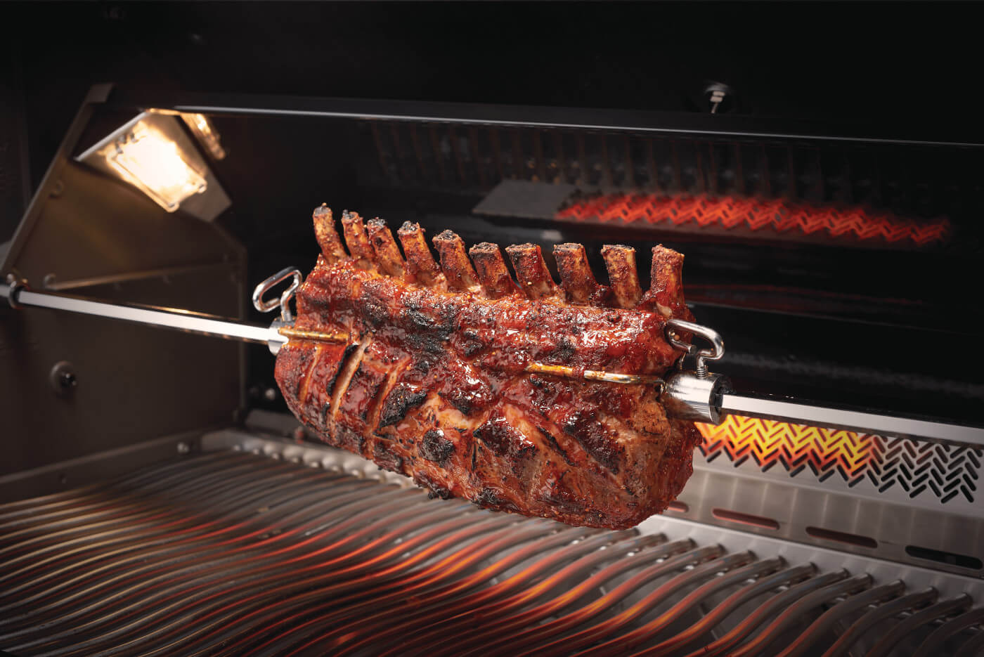 Prestige® PRO 665 Propane Gas Grill with Infrared Rear and Side Burners, Stainless Steel