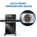 Rogue® PRO 425 Natural Gas Grill with Infrared Side Burner, Black