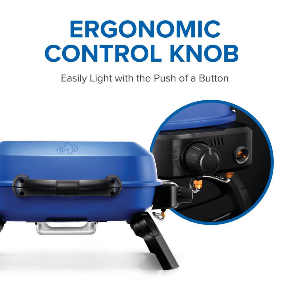 TravelQ™ 240 Portable Propane Gas Grill, Blue
