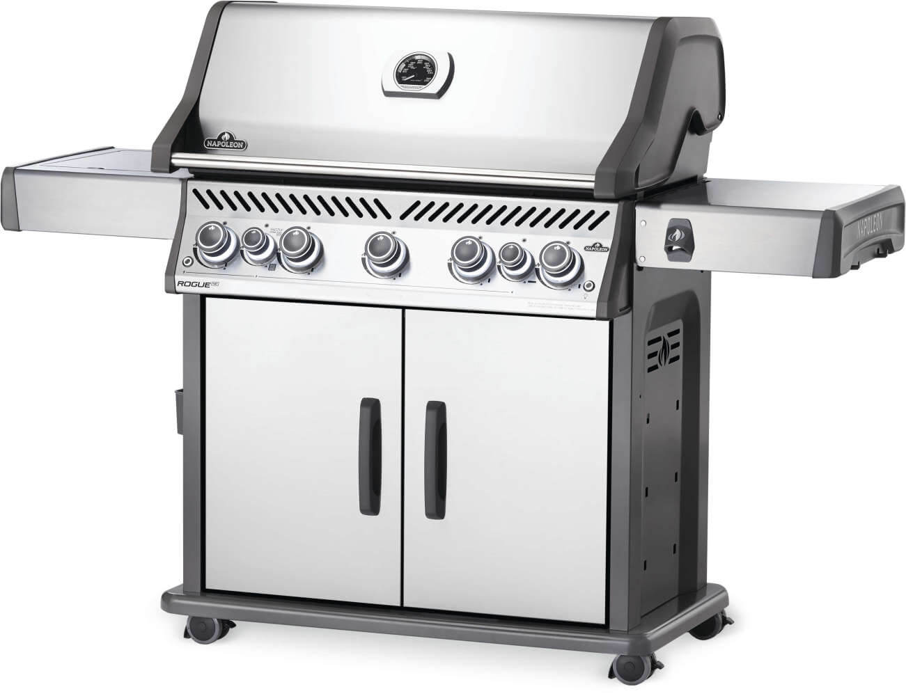 Rogue® SE 625 Propane Gas Grill with Infrared Rear and Side Burners, Stainless Steel