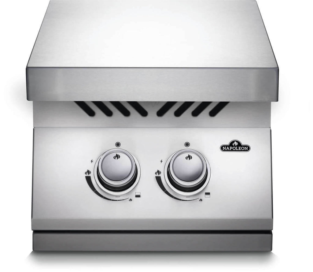 Built-in 500 Series Inline Dual Range Top Burner, Stainless Steel Cover