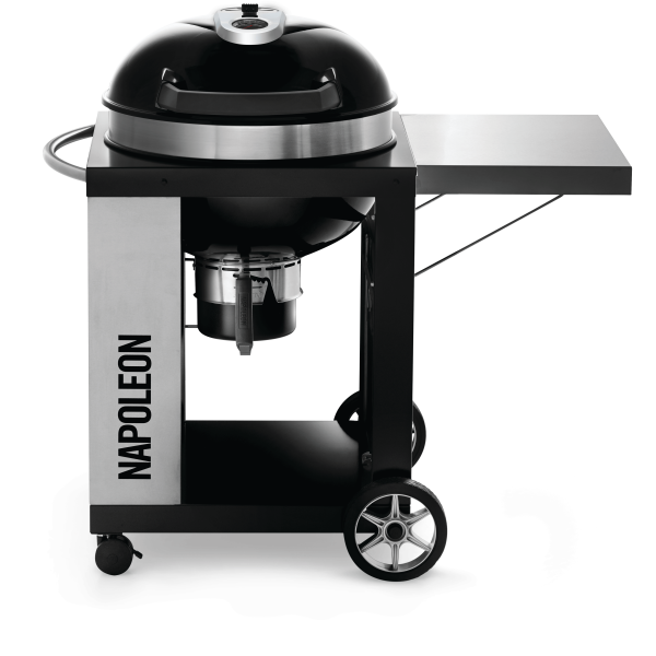 PRO CART Charcoal Kettle Grill with Cover, Black