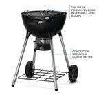 NK18 Charcoal Kettle Grill, Black