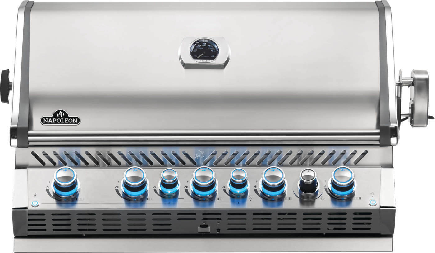 Built-in Prestige® PRO 665 Propane Gas Grill Head with Infrared Rear Burner, Stainless Steel