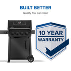 Freestyle™ 425 4-Burner Natural Gas Grill, Matte Black