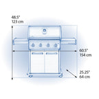 Legend LD4 Propane Gas Grill, Stainless Steel