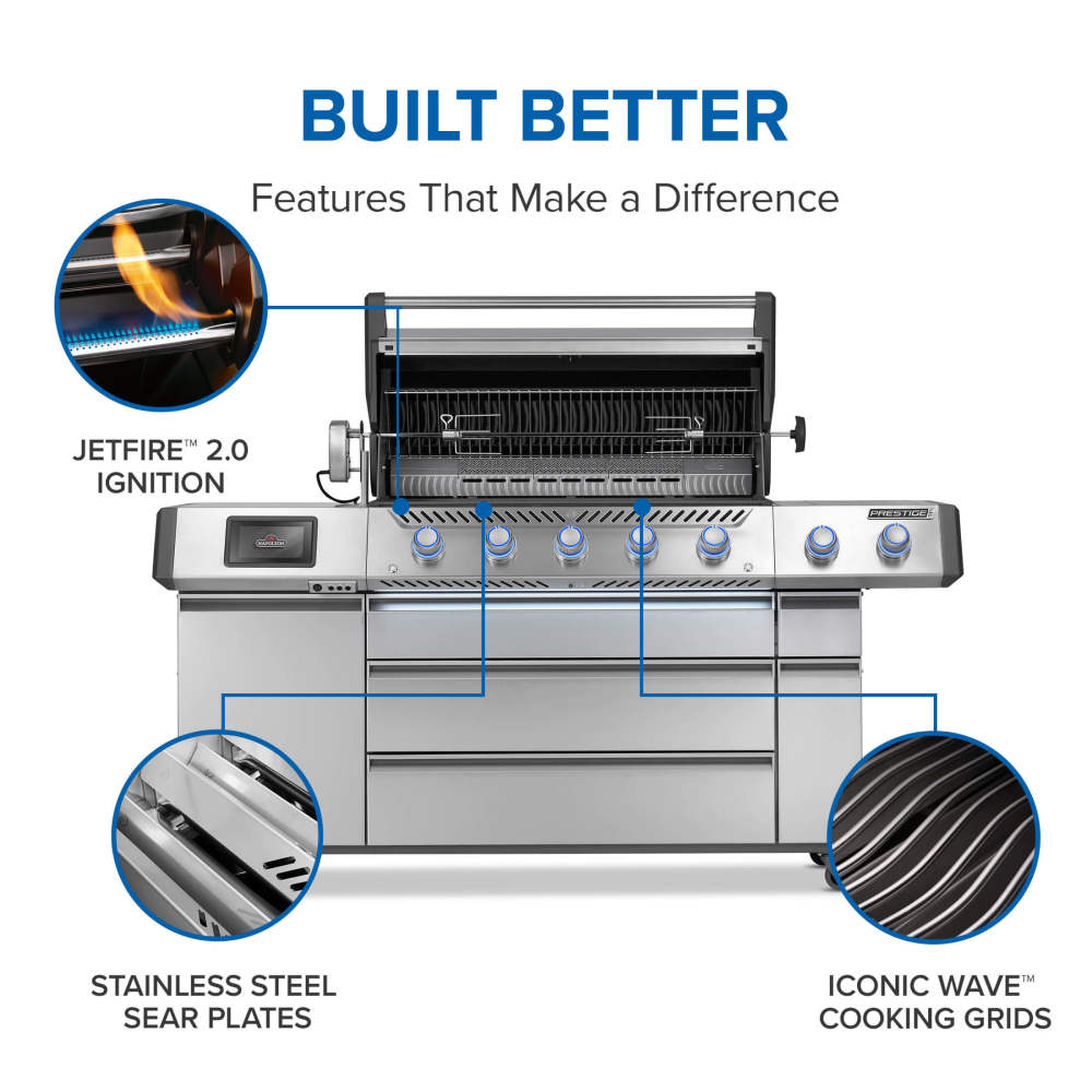 Prestige® PRO 665 Elite Natural Gas Grill with Smart Technology & Electric Smoker Box