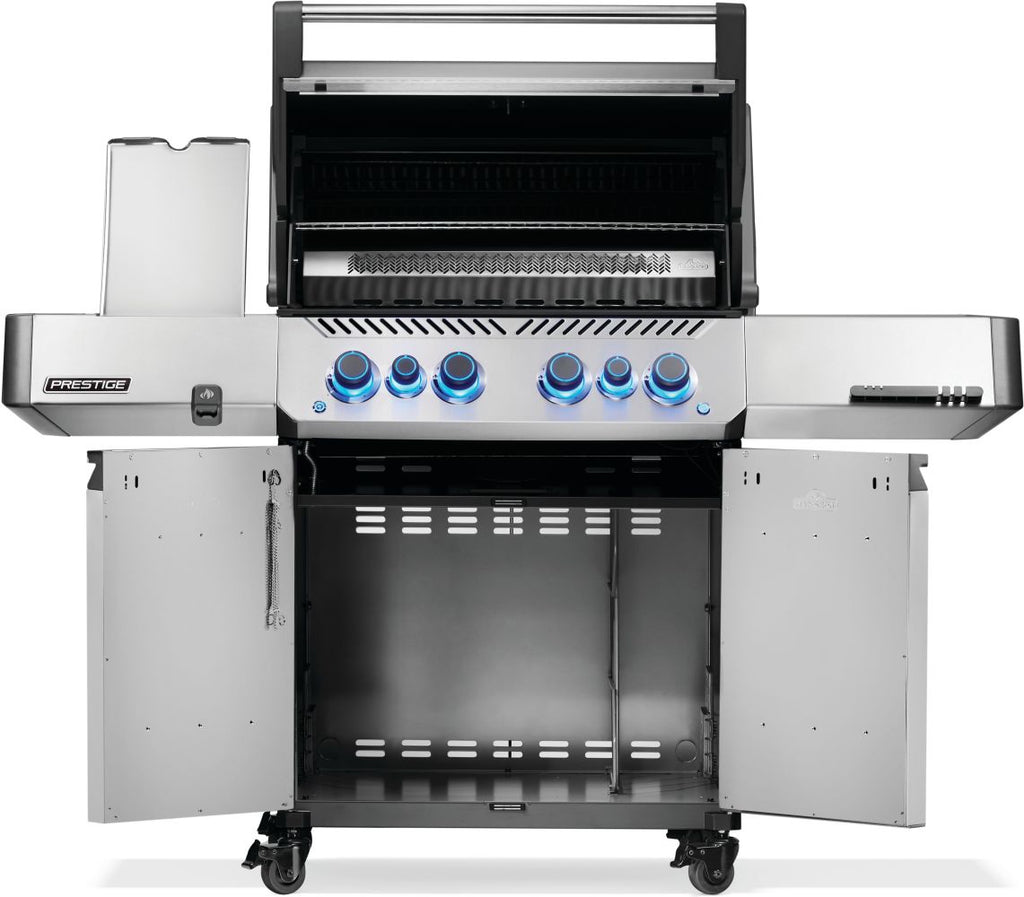 Prestige® 500 Natural Gas Grill with Infrared Side and Rear Burner, Stainless Steel