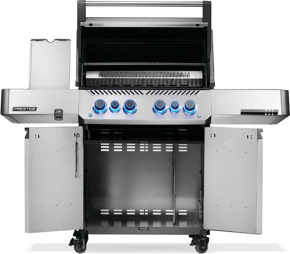 Prestige® 500 Natural Gas Grill with Infrared Side and Rear Burner, Stainless Steel