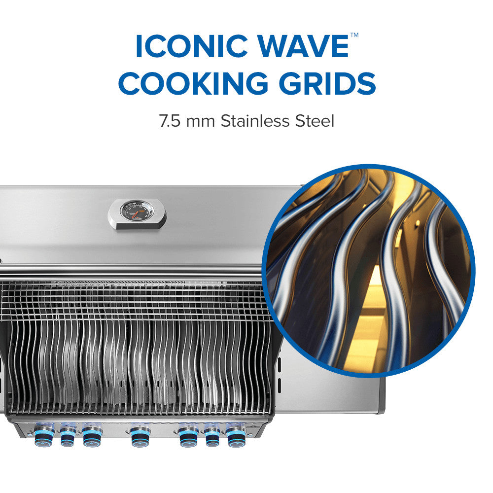 Rogue® PRO-S 625 Natural Gas Grill with Infrared Side and Rear Burners, Stainless Steel