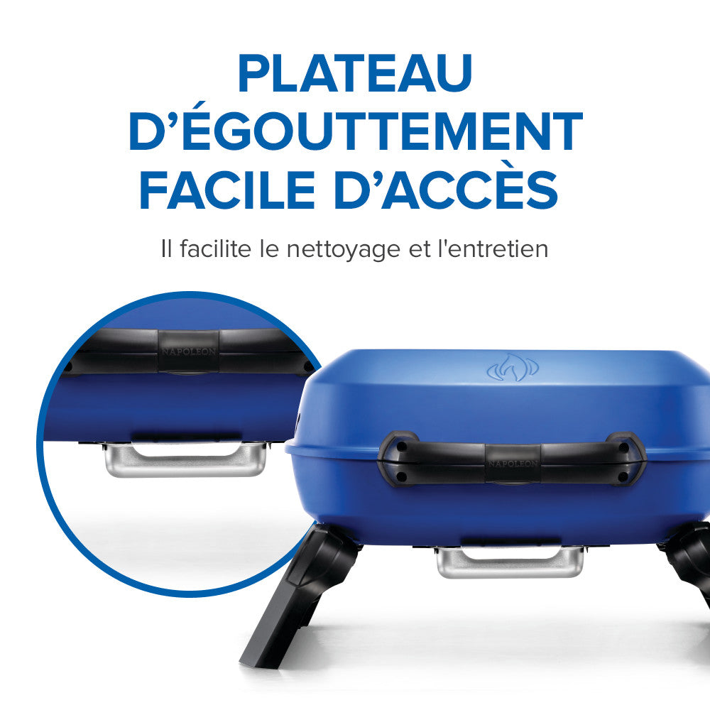 TravelQ™ 240 Portable Propane Gas Grill, Blue