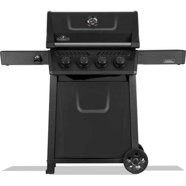 Rebel 4 Propane Gas Grill, Matte Black