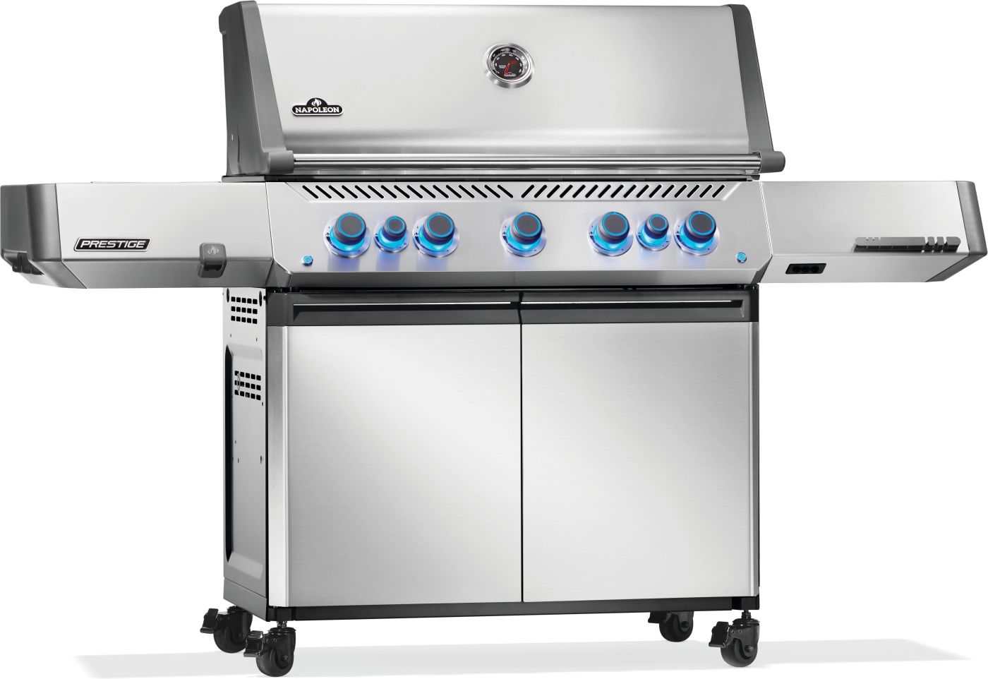 Prestige® 665 Natural Gas Grill with Infrared Side and Rear Burner, Stainless Steel