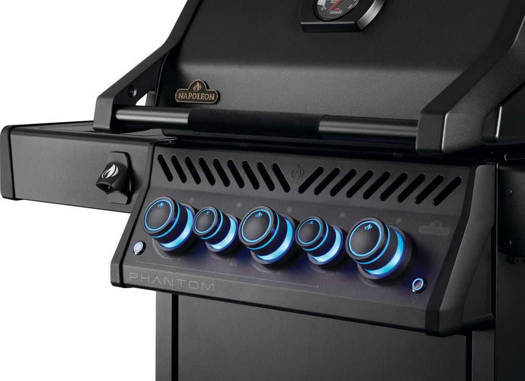 Phantom Rogue® PRO-S 425 Natural Gas Grill with Infrared Side and Rear Burners, Matte Black