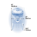 PRO22 Charcoal Kettle Grill, Black