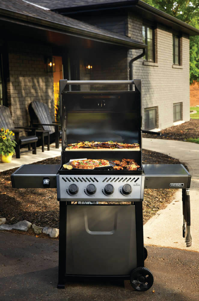 Rebel 4 Natural Gas Grill, Graphite Grey