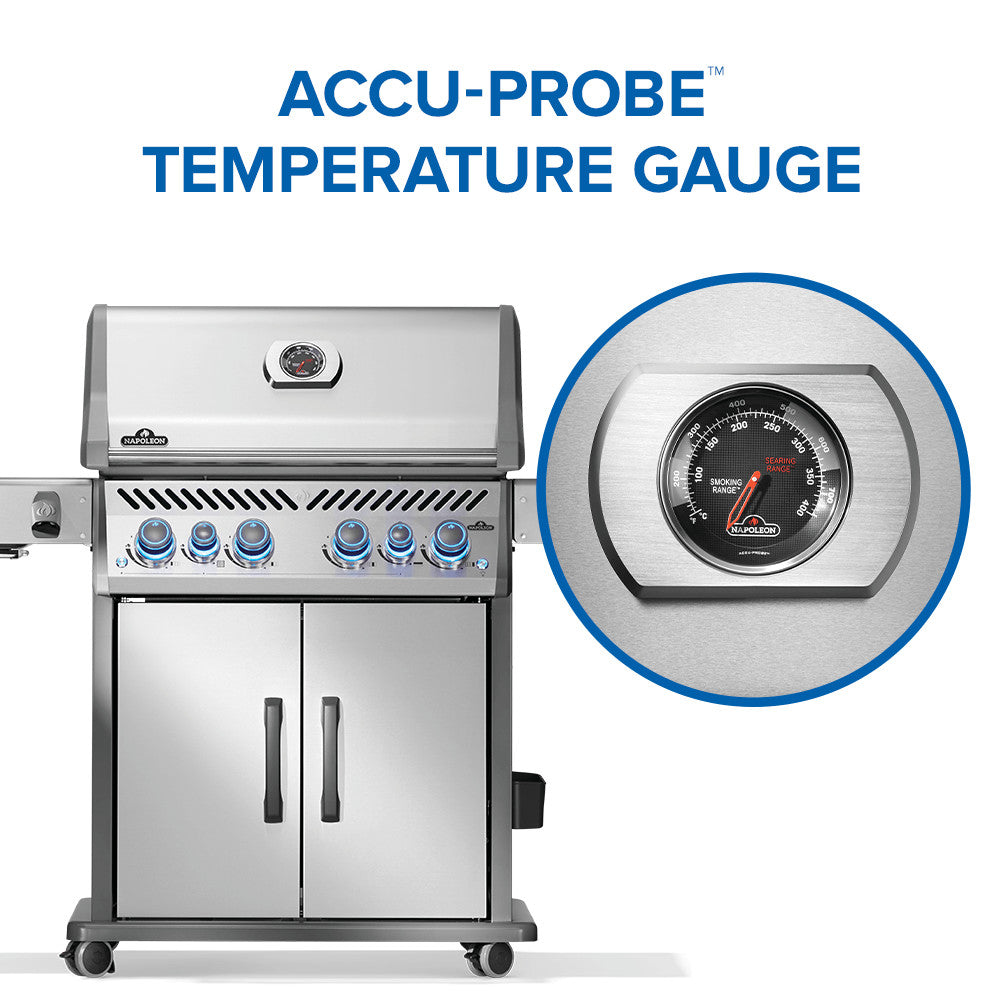 Rogue® PRO-S 525 Propane Gas Grill with Infrared Side and Rear Burners, Stainless Steel