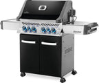 Prestige® 500 Natural Gas Grill with Infrared Side and Rear Burners, Black