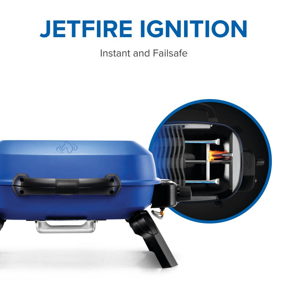 TravelQ™ 240 Portable Propane Gas Grill, Blue