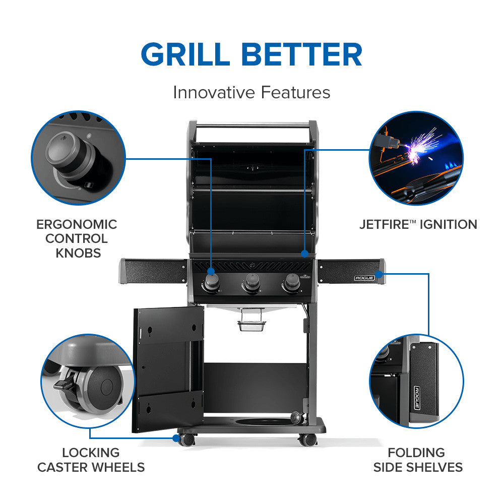 Rogue® 425 Ambiance, Natural Gas Grill, Black