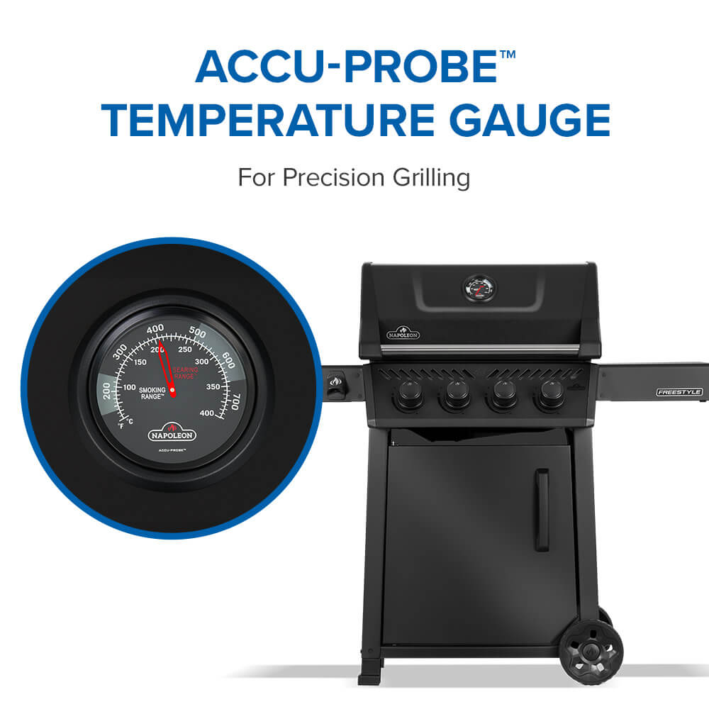 Freestyle™ 425 4-Burner Natural Gas Grill, Matte Black