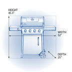Freestyle™ 425 Natural Gas Grill, Graphite Grey